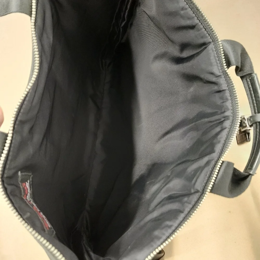 Tumi Black Nylon Crossbody Laptop Case